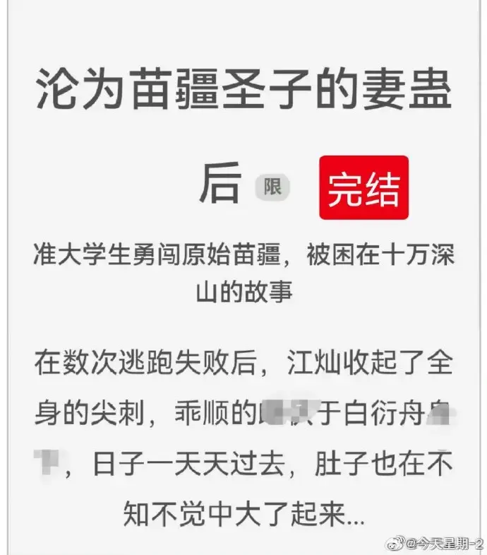 《沦为苗疆圣子的妻蛊后》狐狸雨小说全文免费阅读txt下载-沦为苗疆圣子的妻蛊后狐狸雨全集无删减完整版在线看-资源分享推荐收藏
