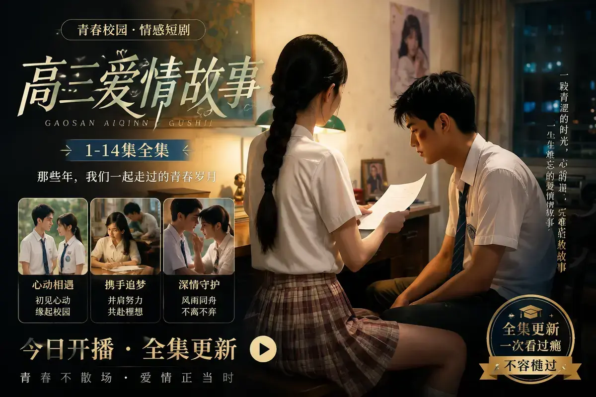 《高三爱情故事》高清完整版免费在线观看-林澈苏晚晴校园恋曲初见心动误会虐心-毕业告白全集中字无删减版流畅播放